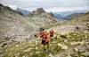Leading team AUTOURDUTRAIL at km15, Col de la Glière - Ultra Trail du Mont Blanc 2017