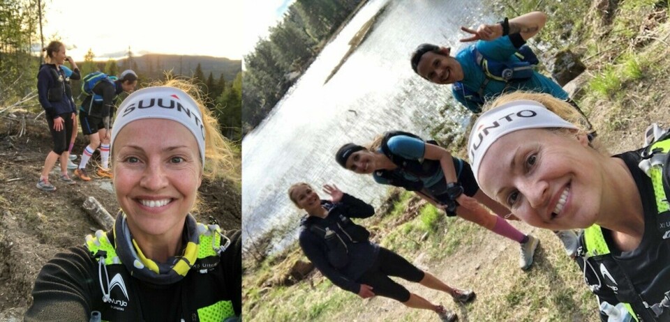 Magnus var heldig, fikk med tre sterke ultraløpere på 16 mil treningstur til Verdens Ende THerese_montasje.jpg