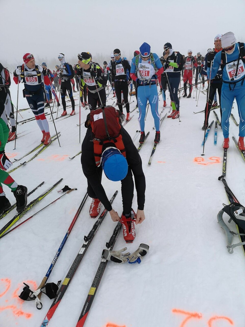 Helt tåkelagt i Troll Ski