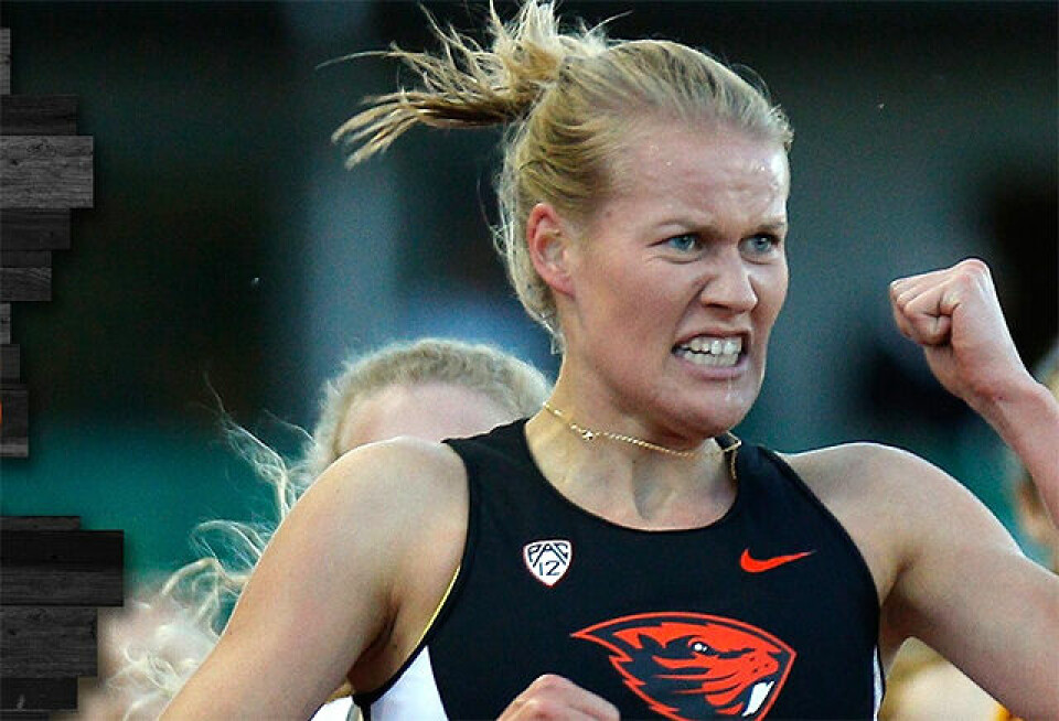 Kristiane Width var bare 18 sekund bak vinneren i det 5 km lange terrengløpet. (Foto: Oregon State University) Kristiane Width var bare 18 sekund bak vinneren i det 5 km lange terrengløpet. (Foto: Oregon State University)