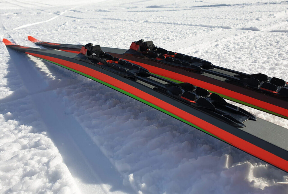 De nye skøyteskiene fra Rossignol er særdeles lette og kvikke. (Foto: Espen Olsen) De nye skøyteskiene fra Rossignol er særdeles lette og kvikke. (Foto: Espen Olsen)