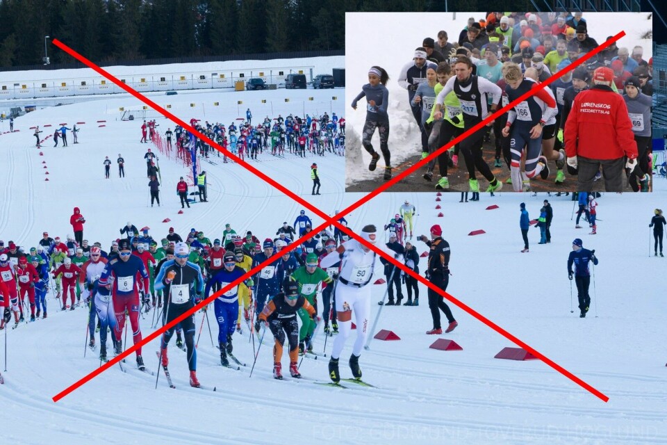 Bergen Vintermaraton er avlyst / alle løp og renn stoppet inntil videre Ikke_løp_og_renn