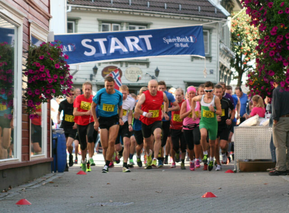 Jakob Ingebrigtsen suveren i sentrumsløpet i Egersund startenIMG_5736