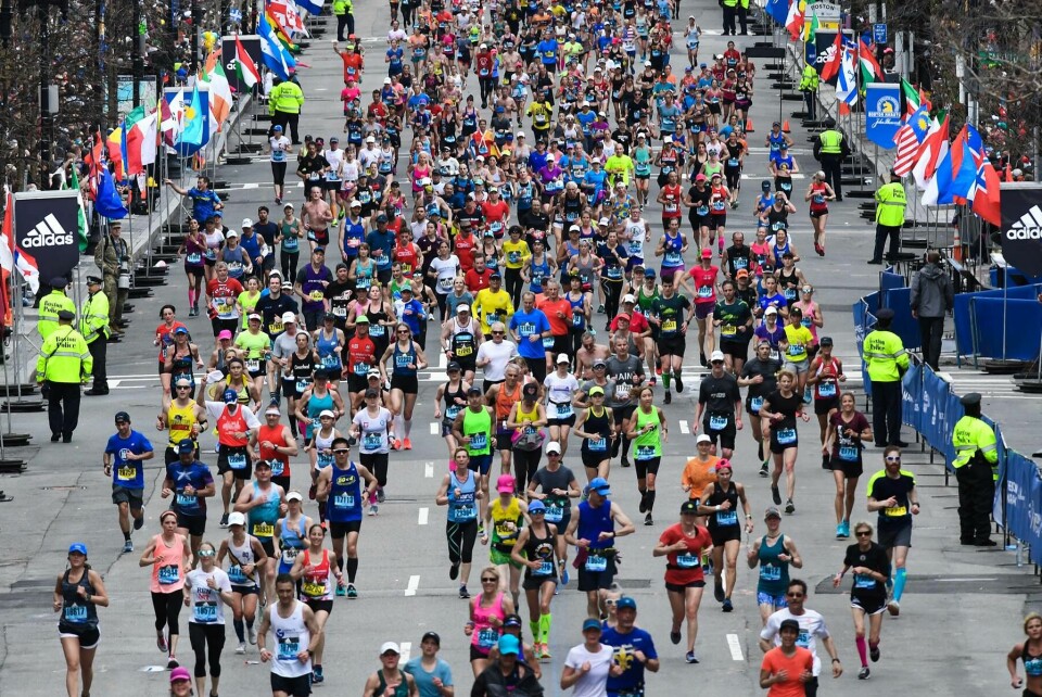 Endelig var det klart for ordinær utgave av Boston Maraton. Her fra 2019. (Foto: Arrangøren / Bruce Wodder) Endelig var det klart for ordinær utgave av Boston Maraton. Her fra 2019. (Foto: Arrangøren / Bruce Wodder)