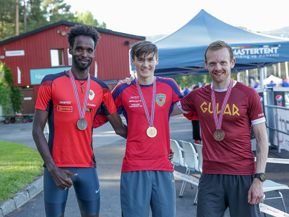 5000 m menn: Lureløp i A-heatet ga NM-gull til Magnus Tuv Myhre 1U9A0192.jpg