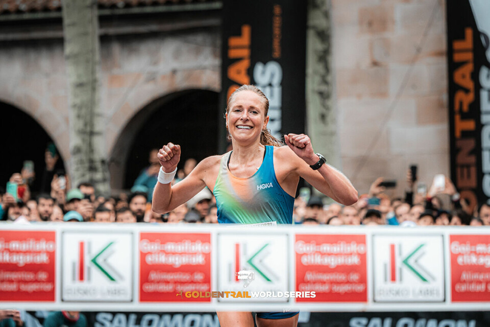 Sylvia Nordskar vinner Zegama Aizkorri. (Foto: @leo_rsl / Golden Trail Series) Sylvia Nordskar vinner Zegama Aizkorri. (Foto: @leo_rsl / Golden Trail Series)