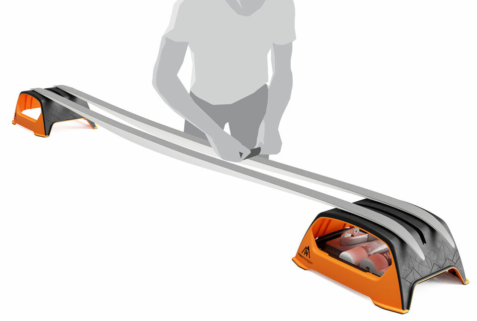 Mr. Grippy er både plassbesparende og forenkler skismøring. (Foto: produsenten) Mr. Grippy er både plassbesparende og forenkler skismøring. (Foto: produsenten)