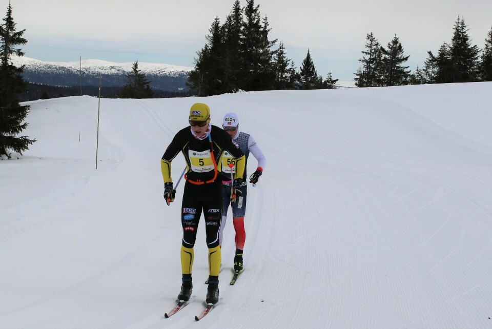Barbro Sætha og Johan Hoel vant Hafjell Ski Marathon Patrick Kristioffersen og Eirik Sverdrup Augdal.jpg