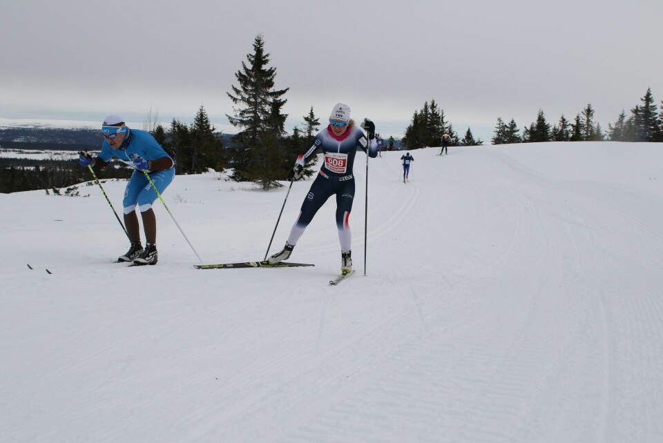 Barbro Sætha og Johan Hoel vant Hafjell Ski Marathon Turi Thoresen.jpg