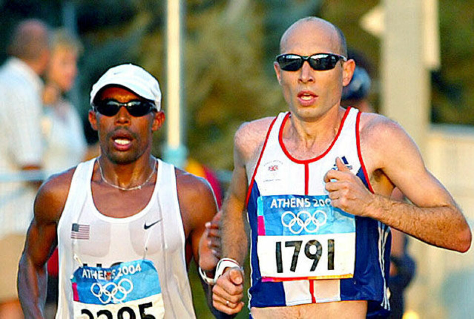 Jon Brown (t.h) har to ganger kommet på 4. plass på maraton i OL. (Foto: Mark Shearman) Jon Brown (t.h) har to ganger kommet på 4. plass på maraton i OL. (Foto: Mark Shearman)