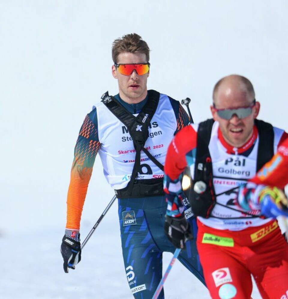 Ingvild Flugstad Østberg og Pål Golberg ble vinnere av Skarverennet Skarverennet 2023 - konkurranseklassen. Mattis Stenshagen