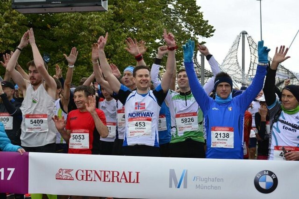 Sterk 3. plass til Eivind Flugstad Østberg i München Marathon Christian_Oedegaard_startklar.jpg