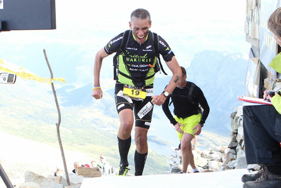 Personlig rekord: Tim Bennett oppnådde sin klart beste tid under Norseman i 2012 med tida 13.36.14. Det holdt til en 34. plass. Foto: Chris Royle Race number 19 - Tim Bennett - Norseman Xtreme Tri 2012 - Norway - photo by chris royle/ boxingheaven@gmail.com