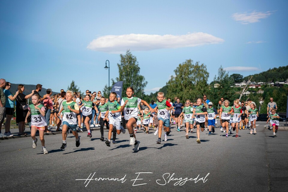 Barneløpet ble arrangert for første gang. (Foto: Hermund Englund Skuggedal)
