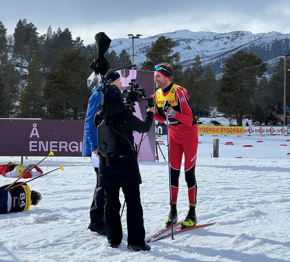 En del oppmerksomhet ble det på ministeren etter at femmila i NM sist vinter var gjennomført. (Foto: privat)