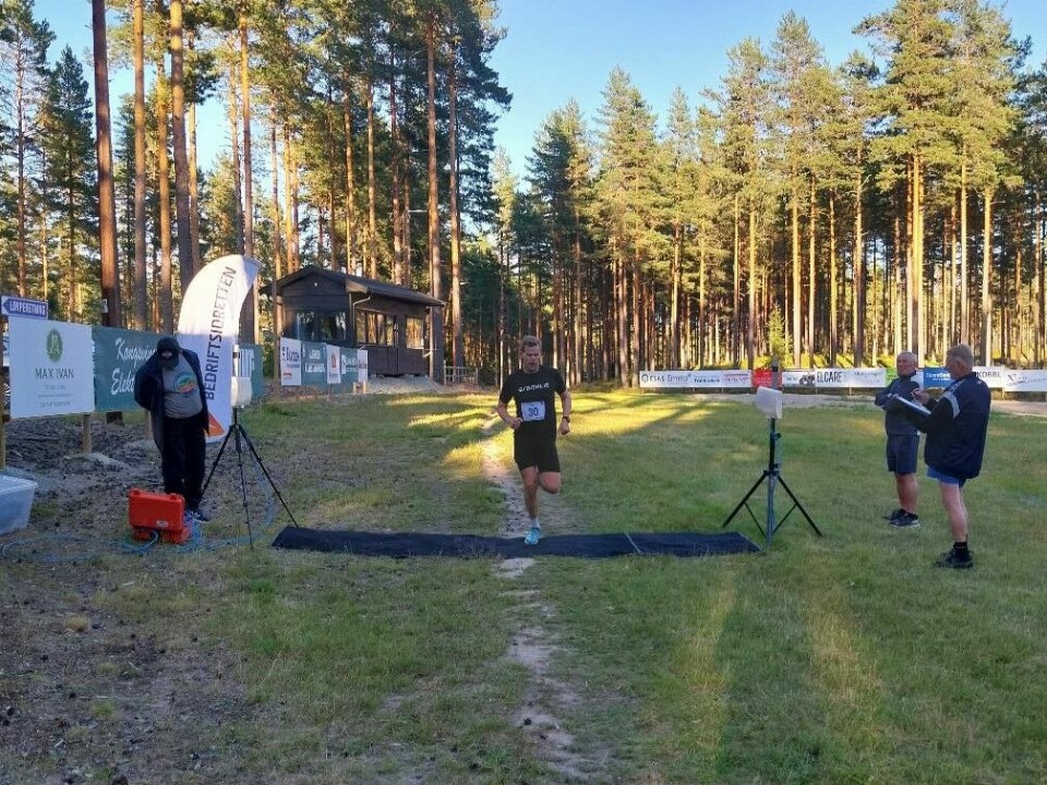 Kristian Lindteigen fikk 15:56 på 3. plass. (Foto: arrangøren)