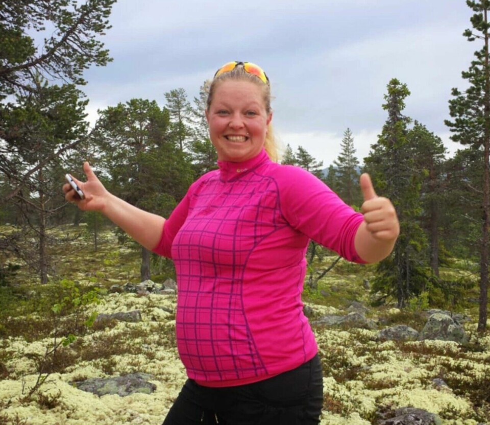 Før antibiotikakuren:Før Line ble syk, veide hun 98 kilo. Hun er opptatt av at litt aktivitet er bedre enn ingenting, og at de aller fleste klarer litt nesten uansett hvor slitne eller syke de er. (Foto: Privat) Line Viola Hvammen er Kondistrener på Kondistreninga Elverum