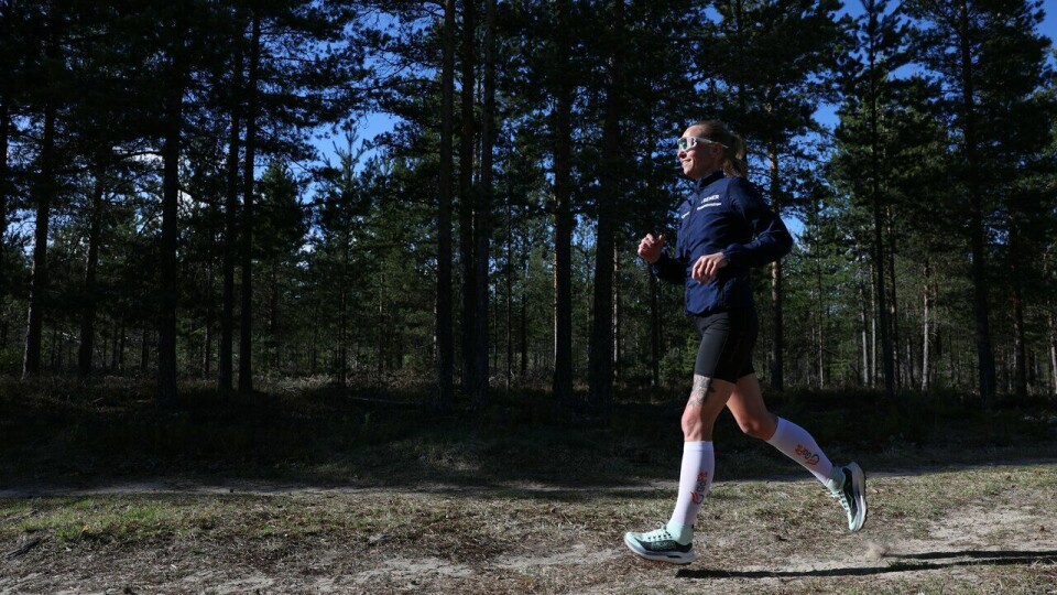 Ultra:Line er ikke fornøyd før hun har minst 75 kilometer med løping i uka. Vanligvis blir det mellom 70 og 100 kilometer alt etter hvordan kroppen kjennes i hverdagen. (Foto: Marianne Røhme / Kondis © Kondis) Line Viola Hvammen er Kondistrener på Kondistreninga Elverum