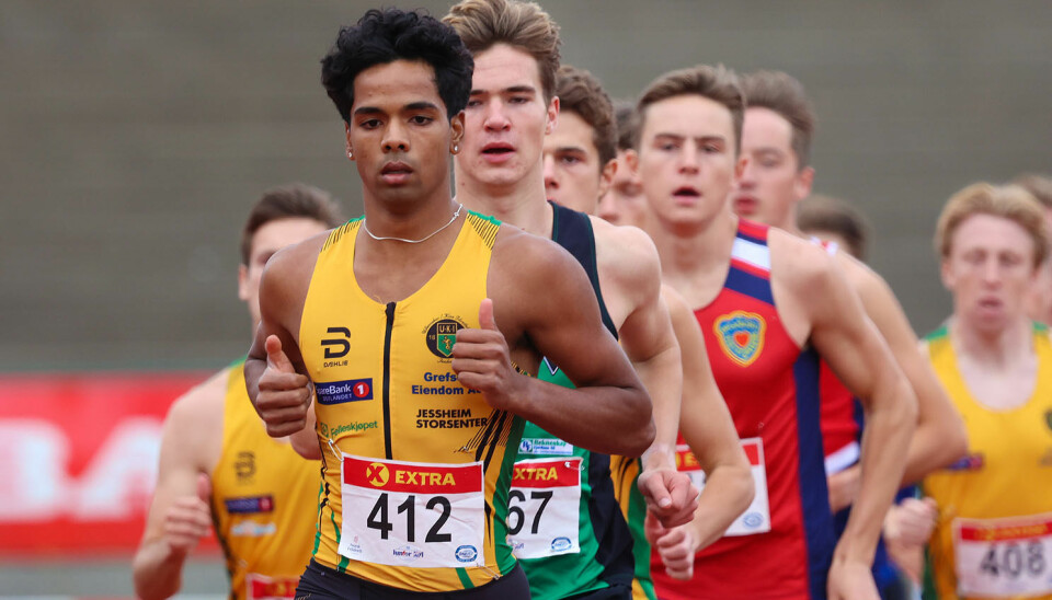 Heime i Norge løper Haakon Heltzer Sørstad vanligvis i Ull/Kisa-drakt. (Foto: Arne Dag Myking)