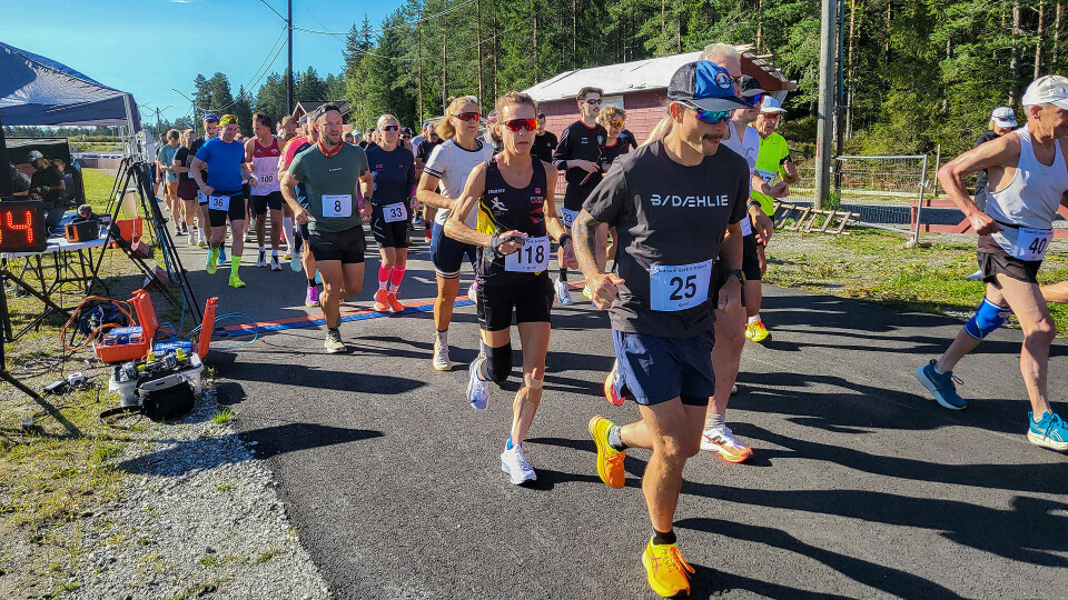 Klokken 10 i dag 24. august gikk starten på Eidsvoll 6-timers. (Foto: Marianne Røhme) Klokken 10 i dag 24. august gikk starten på Eidsvoll 6-timers. (Foto: Marianne Røhme)