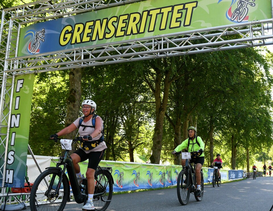 Målgang var som vanlig på Fredriksten Festning i Halden. (Foto: Bjørn Johannessen) Grenserittet 2025
