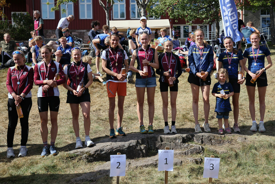 Nydalen og Tryving vant KM stafett i Maridalen 07D17pall.jpg