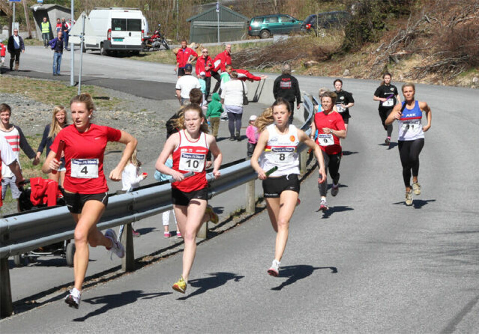 Solskinn over den 60. Ask-stafetten.