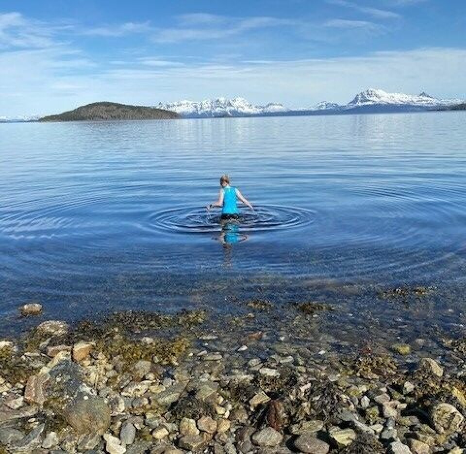 42 løpere med 75 resultater i Kondis virtuelle maraton- og ultraløp Anja_Vaskinn_mai_bading.jpg