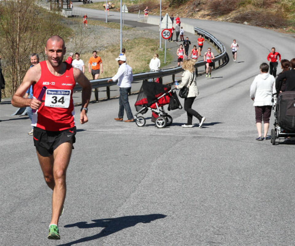 Solskinn over den 60. Ask-stafetten.