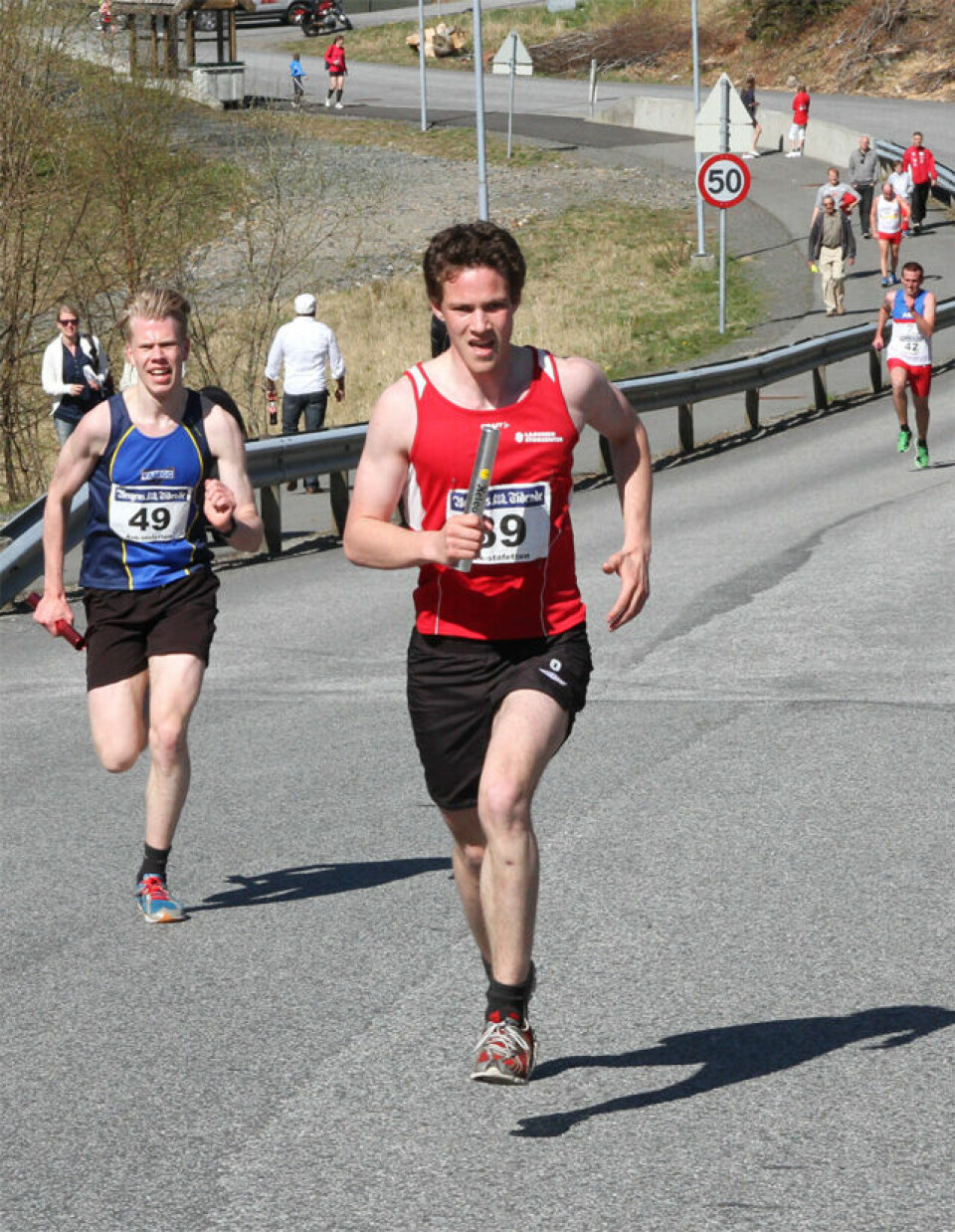 Solskinn over den 60. Ask-stafetten.