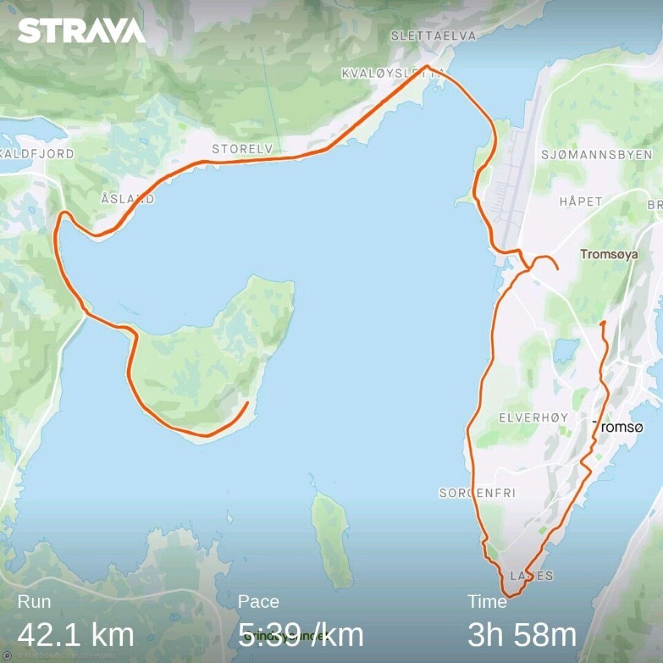 42 løpere med 75 resultater i Kondis virtuelle maraton- og ultraløp Ola_Mellem_strava_virtuell-maraton.jpg