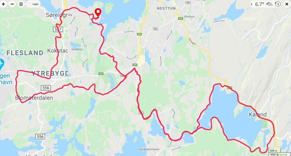 42 løpere med 75 resultater i Kondis virtuelle maraton- og ultraløp Geir_Jensen_Marit_Ryland_løype.jpg