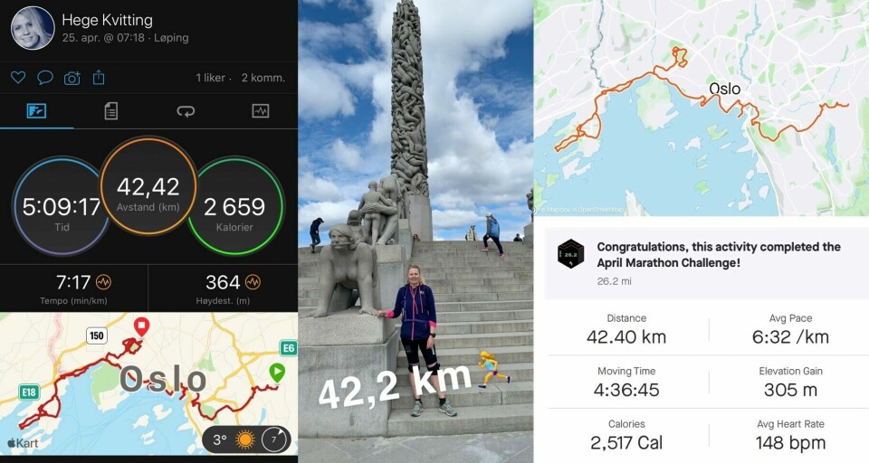 42 løpere med 75 resultater i Kondis virtuelle maraton- og ultraløp Hege_kvitting_GPS.jpg
